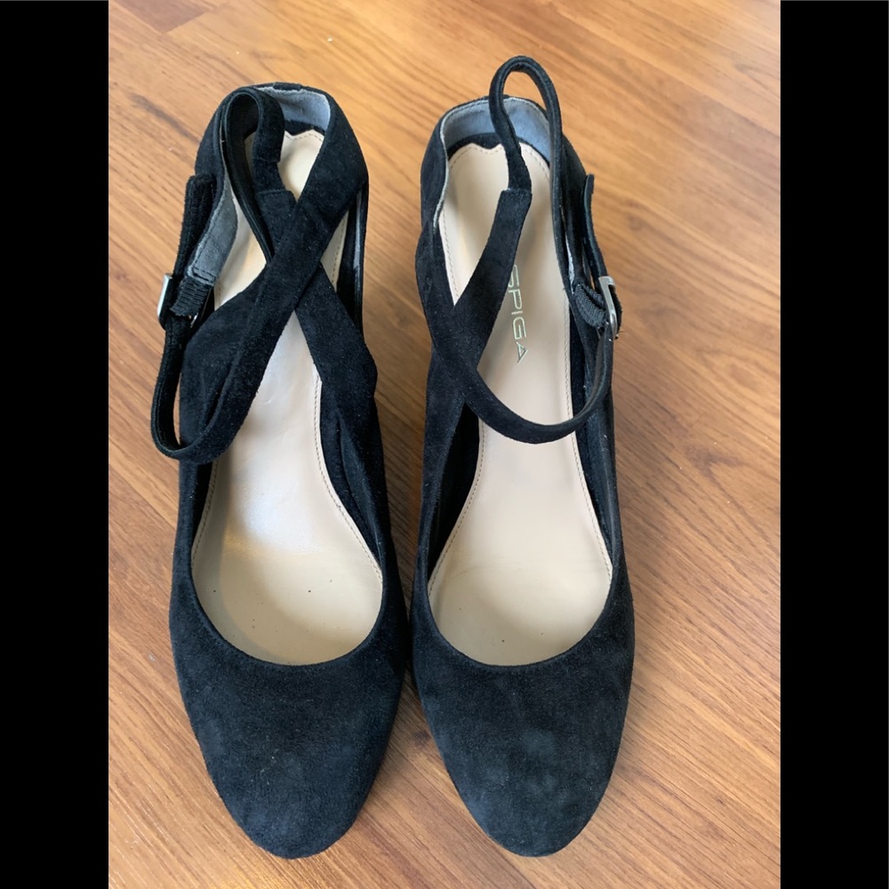 VIA SPIGA SUEDE WEDGE